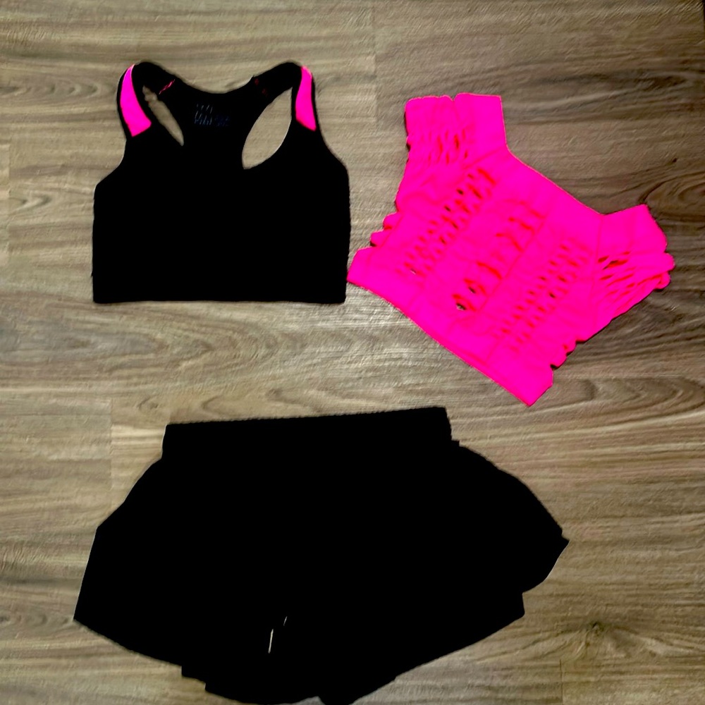 Kids dancewear for class convention one size tops bottoms, childrens medium